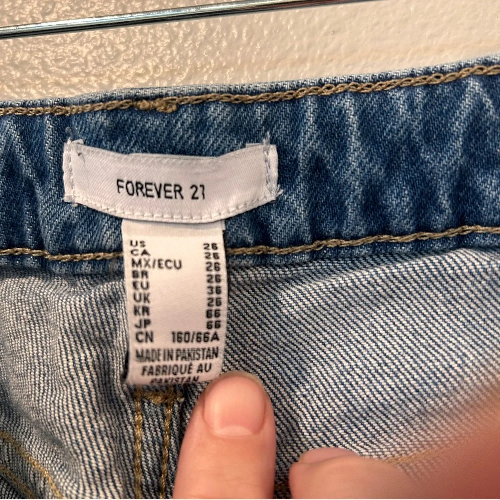 Forever 21 High Rise Straight Leg Blue Jeans Women's Size‎ 26